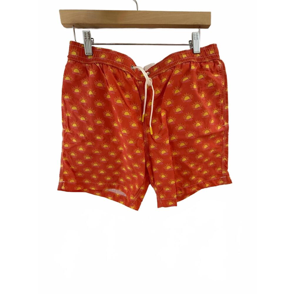 NEW HARTFORD men's sunset trunks in coral